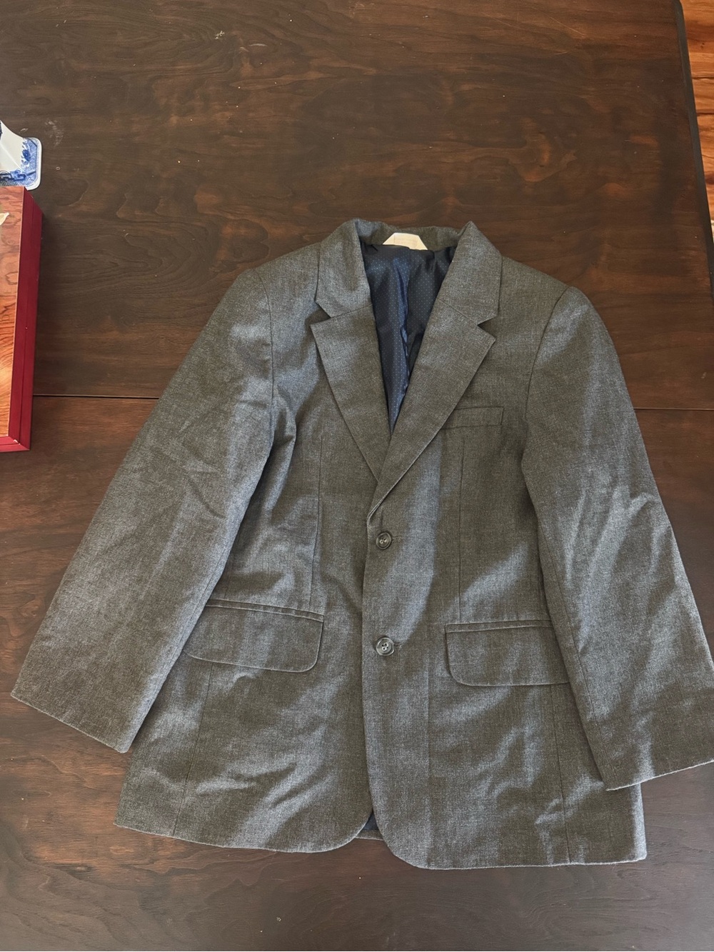 Cat & Jack Gray Kids Blazer - Two-Button Sport Coat